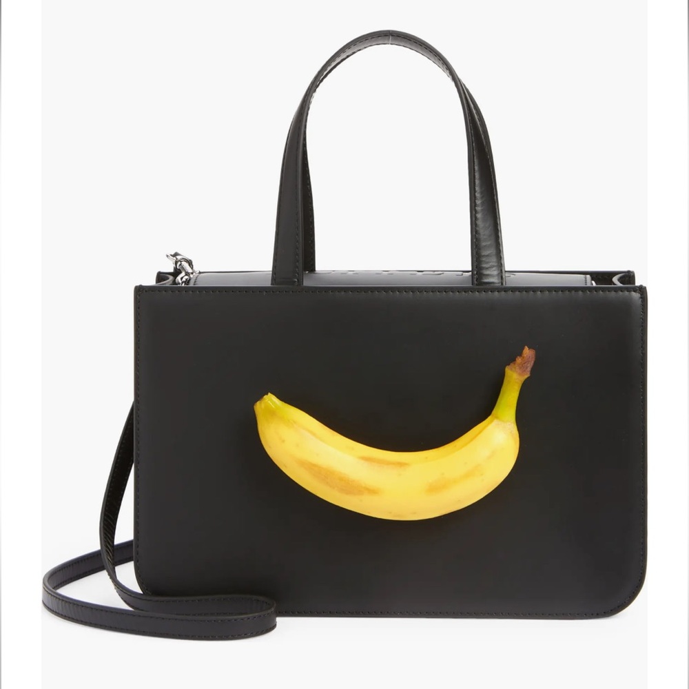 !!! ISO!!! PUPPETS AND PUPPETS Medium Banana Leather Top-Handle Bag